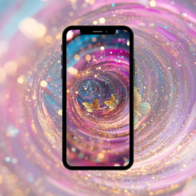 BUTTERFLY WALLPAPER iPhone Home Screen Phone Butterfly Aesthetic Wallpaper Background Lisa Frank