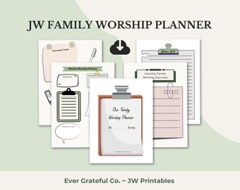 JW Familjeandlig planering: Veckovisa aktivitetsblad (PDF-nedladdning)