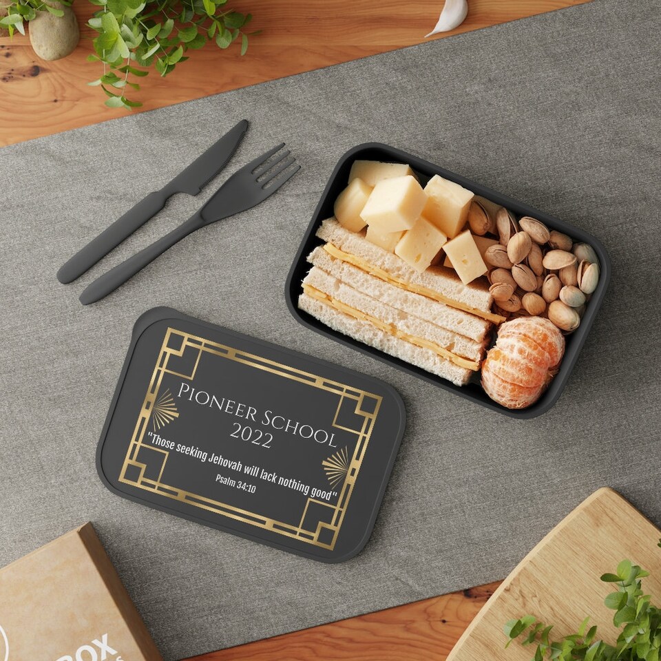 Discover JW Pioneer PLA Bento Box with Band and Utensils