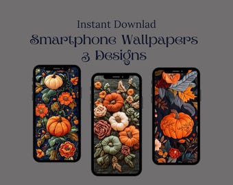 PUMPKIN WALLPAPER Autumn Wallpaper Fall Wallpaper iPhone Wallpaper Android Wallpaper Fall Aesthetic Wallpaper Pumpkins 3D Wallpaper