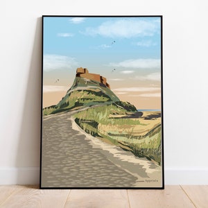 Holy Island Portrait Print