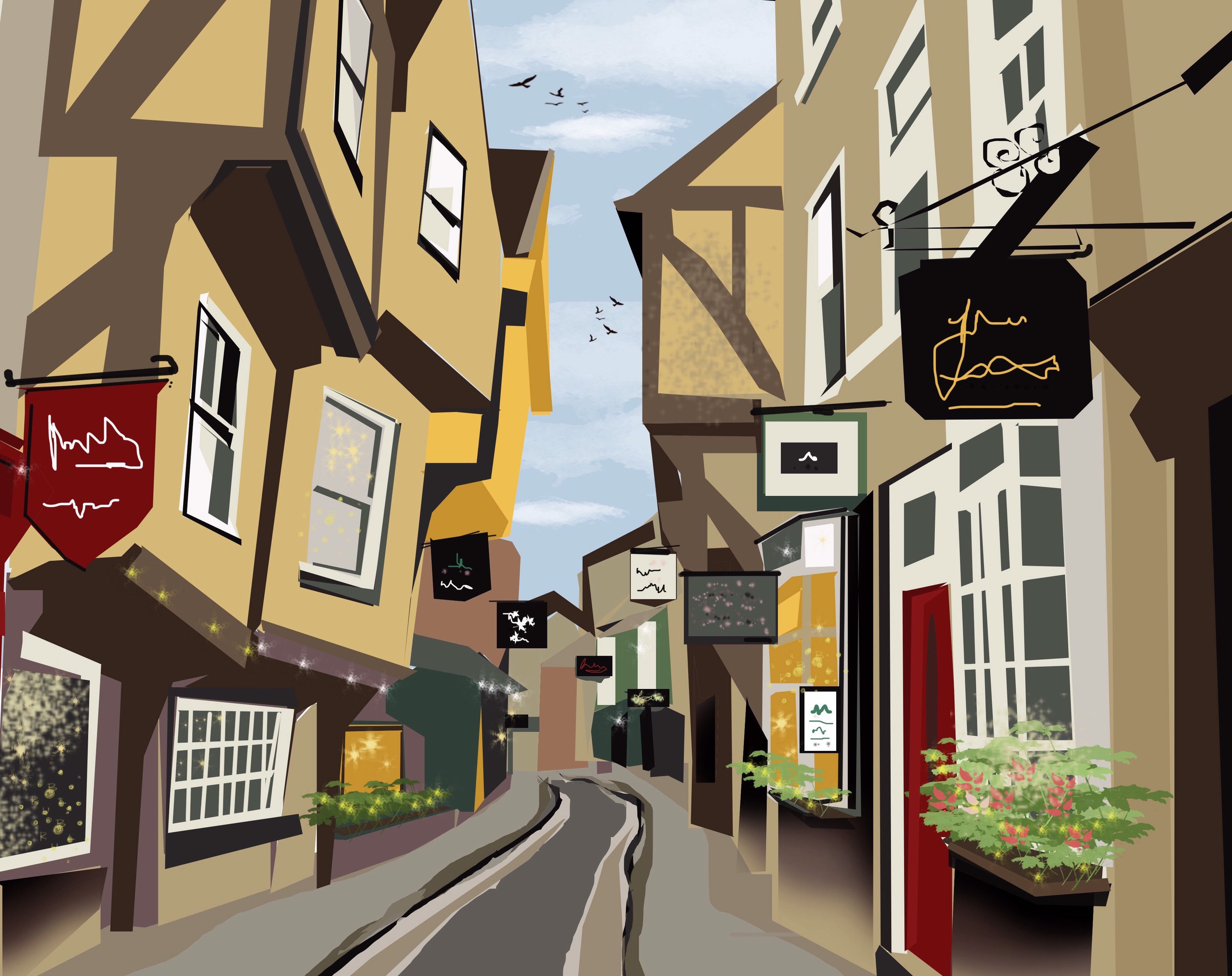 York Print in A4 Etsy