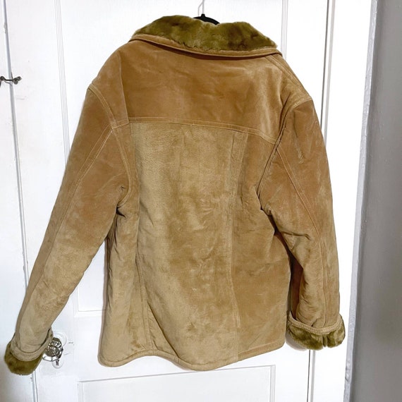 Bill Blass VINTAGE Tan Leather Jacket Men’s Mediu… - image 8