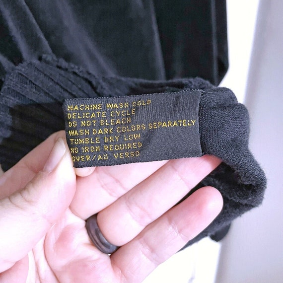 Vintage Lizsport Velour Sweatshirt Size M Pocket … - image 4