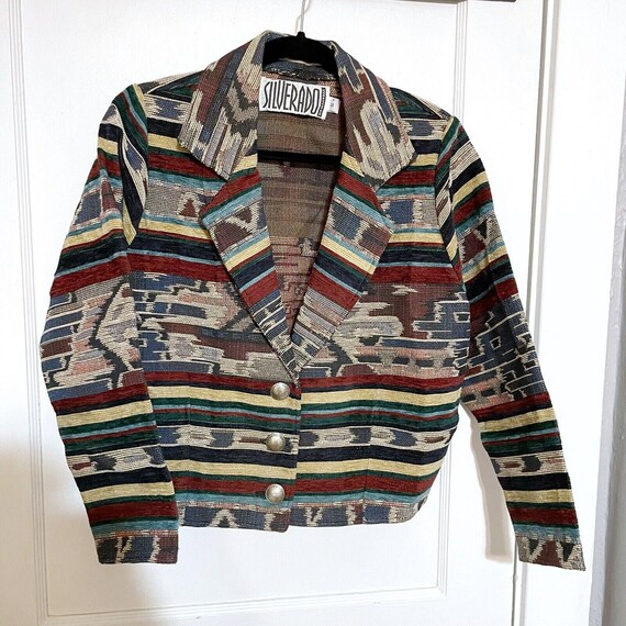 Silverado Western Patchwork Jacket Multicolor Boh… - image 1