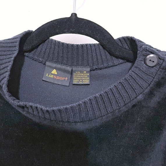 Vintage Lizsport Velour Sweatshirt Size M Pocket … - image 2