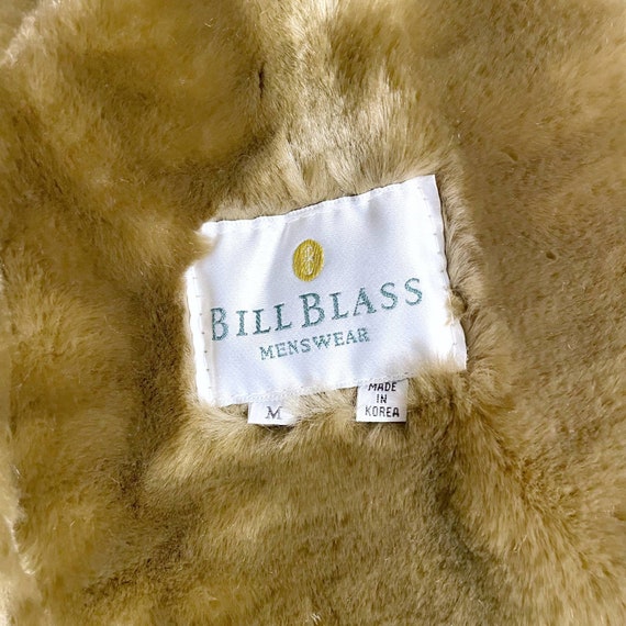 Bill Blass VINTAGE Tan Leather Jacket Men’s Mediu… - image 5