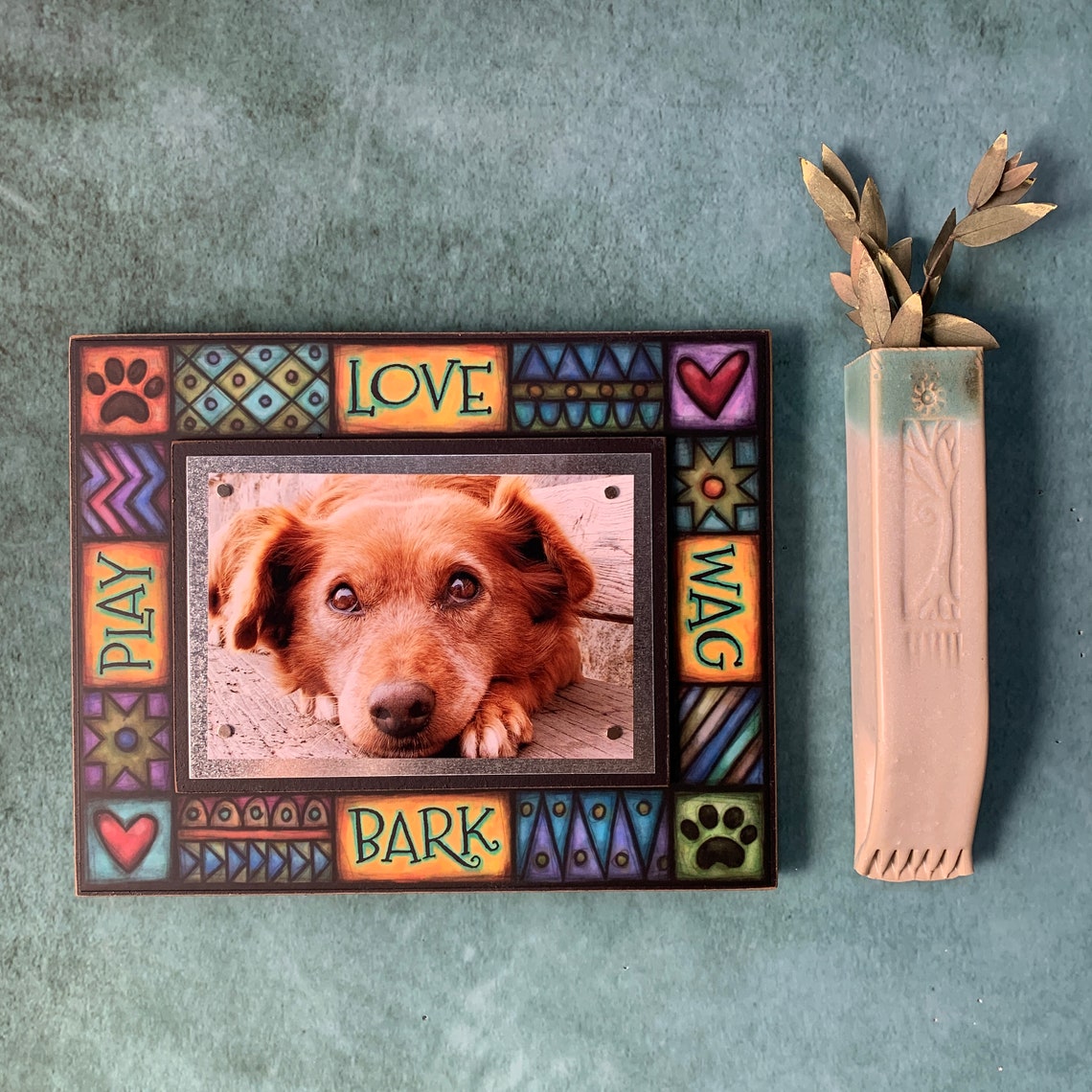 Picture Frame Dog Frame Etsy