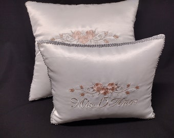Set de Cojines para Quinceañera, Precentacion, Sweet 16, Kneeling Pillow, Tiara Pillow
