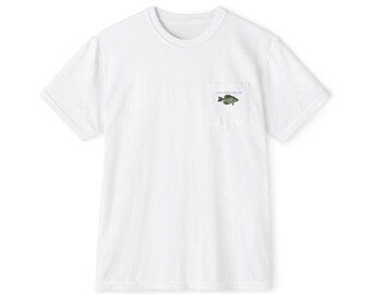 Eco-Friendly Fish Pocket T-Shirt for Nature Lovers, Fishing Gifts, Casual Summer Tee, Outdoor Adventure Shirt, Eco-Conscious Clothing