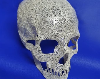 Sterling SIlver 925 Handmade Filigree Skull