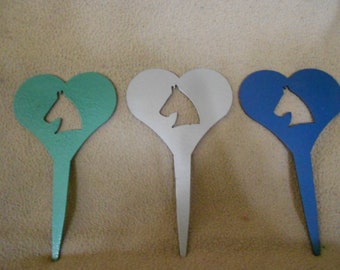 Horse lovers potted plant stakes