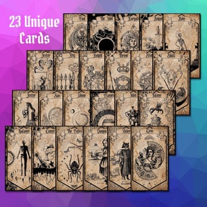 Mazzo invecchiato di grandi dimensioni di molte cose stampabile a colori per Dungeons and Dragons