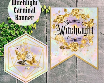 Witchlight Carnival Bunting and Banner DnD Game Party Decorations