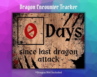 Dragon Encounter Tracker for Dungeons and Dragons