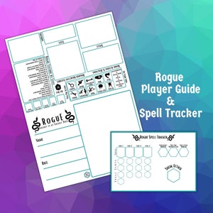Rogue Player Guide Card and Spell Tracker for Dungeons and Dragons