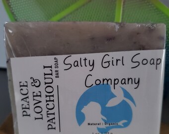 Patchouli - Handmade Soap Bar- All Natural Soaps- Essential Oils- Vegan Soap- By Salty Girl Soap Company