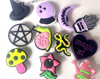 Shoe charms manifestation| Spiritual Charms | Witchy||PVC Charms| Custom Jibbitz| Good Vibes Plants| Shoe Charms| Gift Accessories