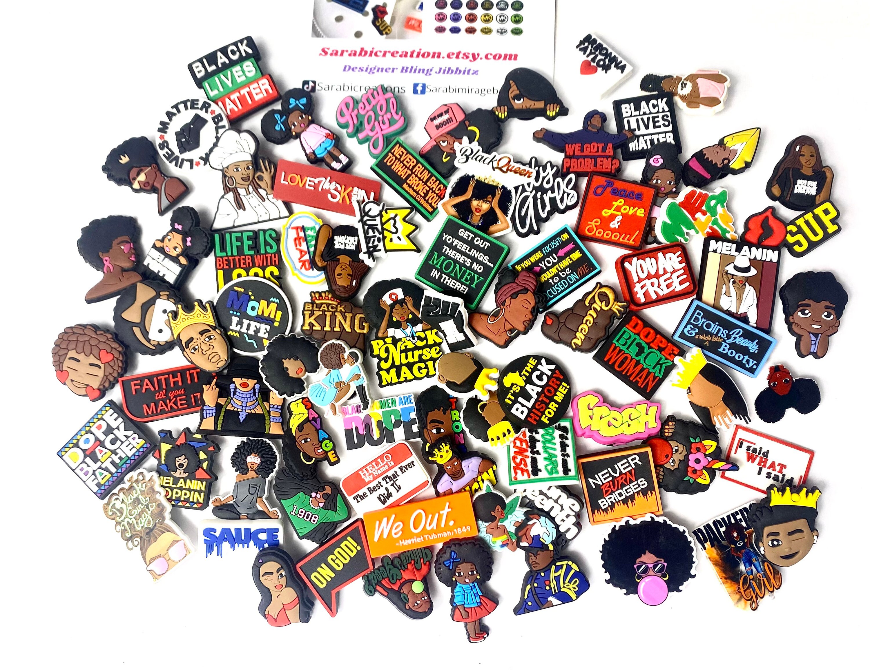 Buy African American Culture Jibbitz Shoe Charms Custom Jibbitz