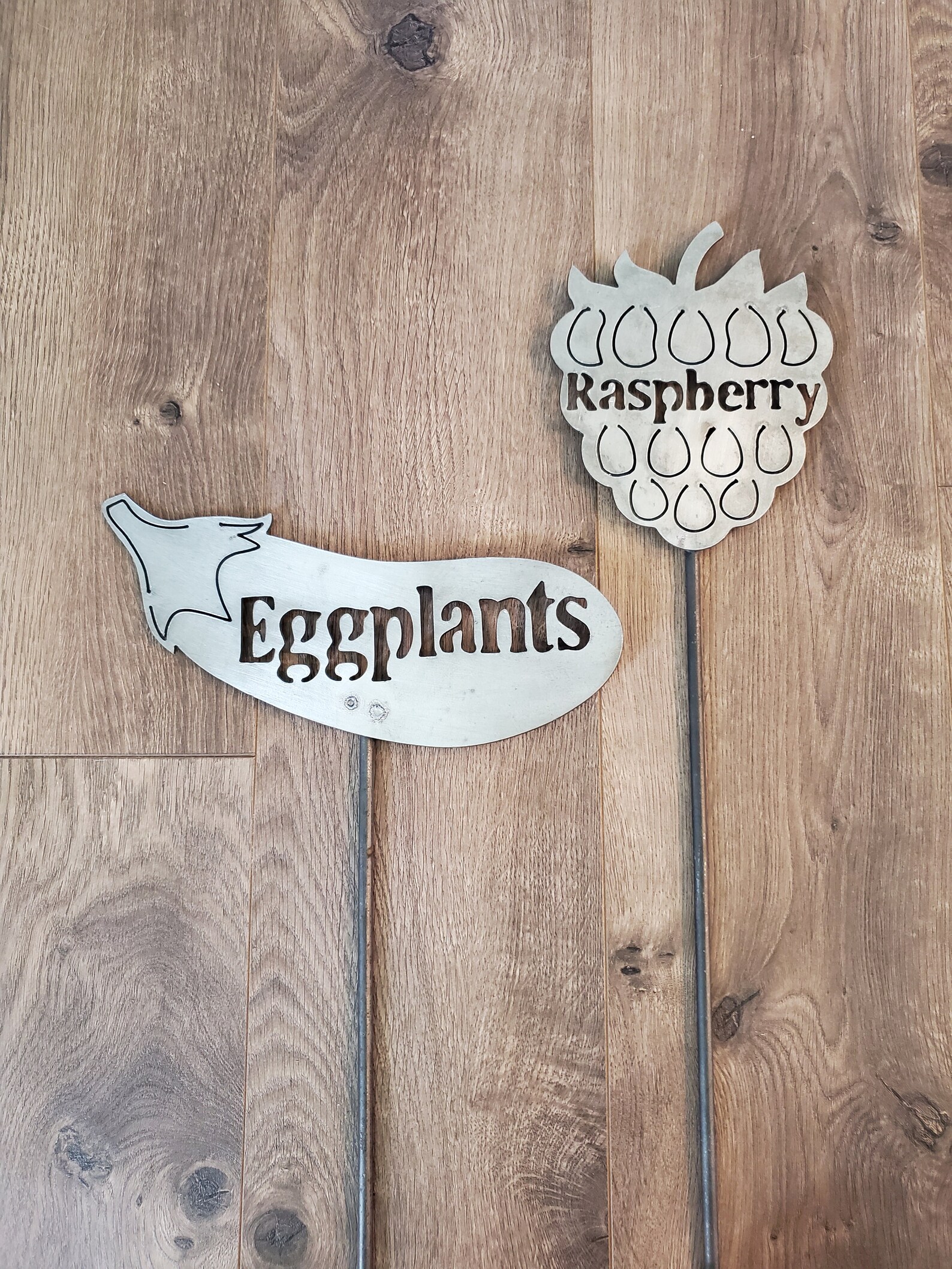 Metal Vegetable Garden signs Etsy