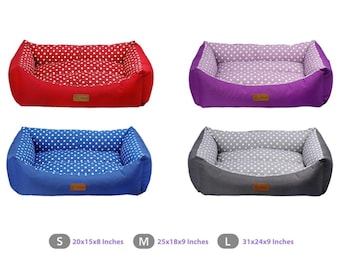 Dog and Cat Bed, Anti-Stress, Orthopedic, Washable, Fiber Filled, Breathable,  Bed for Small, Medium and Large Dogs, Pet Furniture