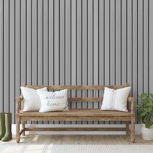 White Wood Panel Wallpaper | Wall Mural | Peel and Stick Self Adhesive or Pasted | Removable Wallpaper, Wood Wallpaper, Panel Wallpaper