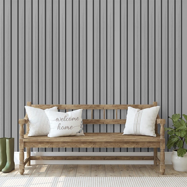 Wood Panel Wallpaper Etsy