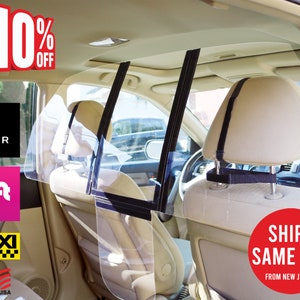 Car Sneeze Guard, Vehicle Partition, Car Divider, for Taxis, Suvs