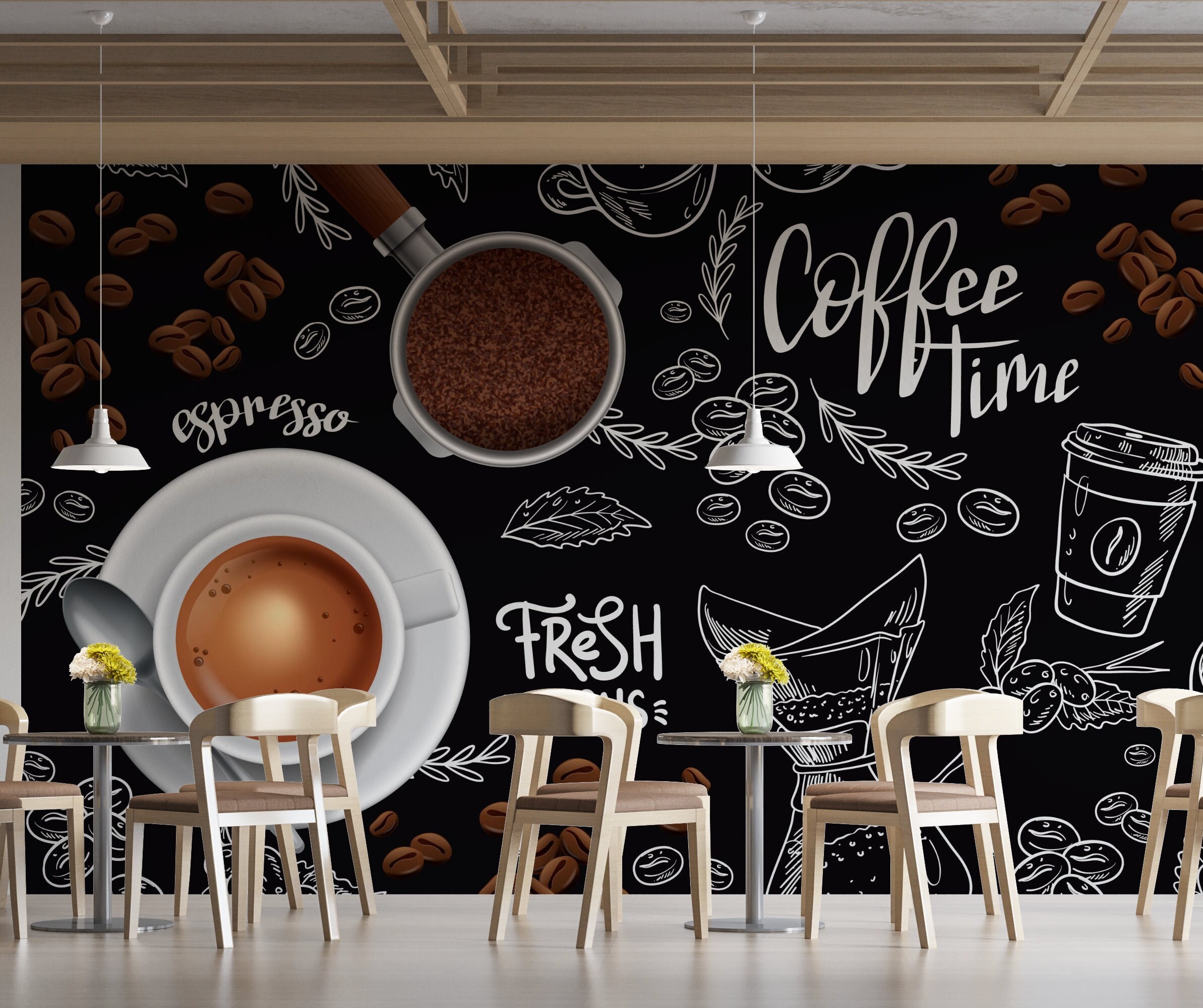 Wall Mural Pictogramme tasse de café