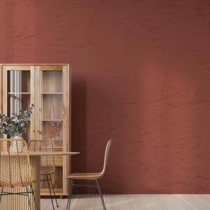 Modern Red Rough Texture Wallpaper – Industrial Style Wall Mural – High-End Print for Restaurants, Offices & Home Interior Design