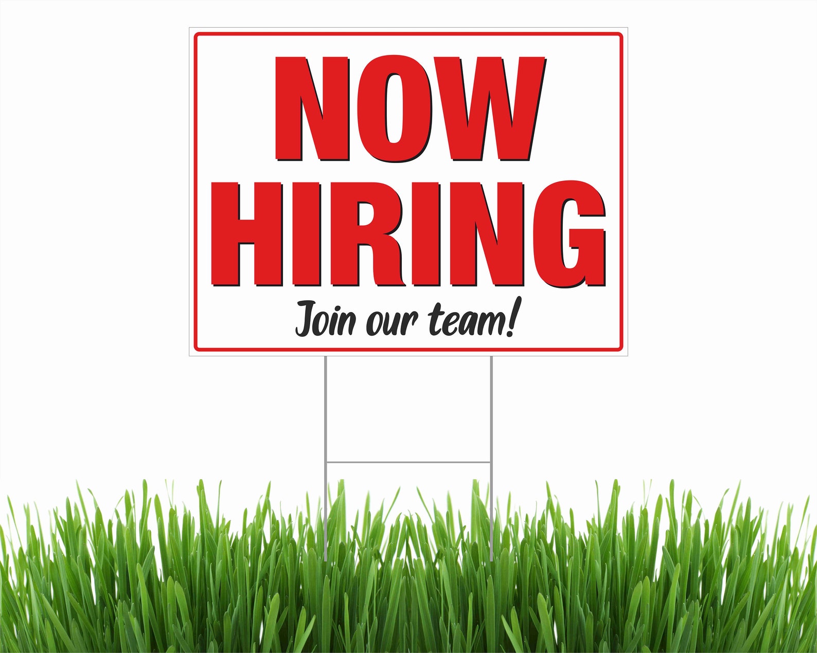 Personalized now Hiring Yard Signs Premium LARGE Etsy UK