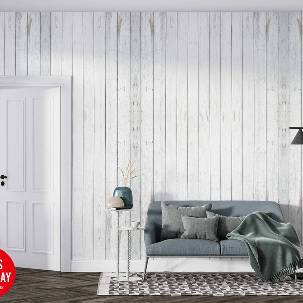 White Panel Wallpaper Etsy