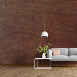 Natural Look Dark Brown Wood Pattern Wallpaper | Peel and Stick Self Adhesive or Pasted | Removable Wall Mural, Custom Size