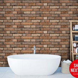 3D Home Decorative Brick Stone Wallpaper | Pattern Wall Mural | Peel and Stick Self Adhesive or Pasted | Removable Wallpaper | Custom Size
