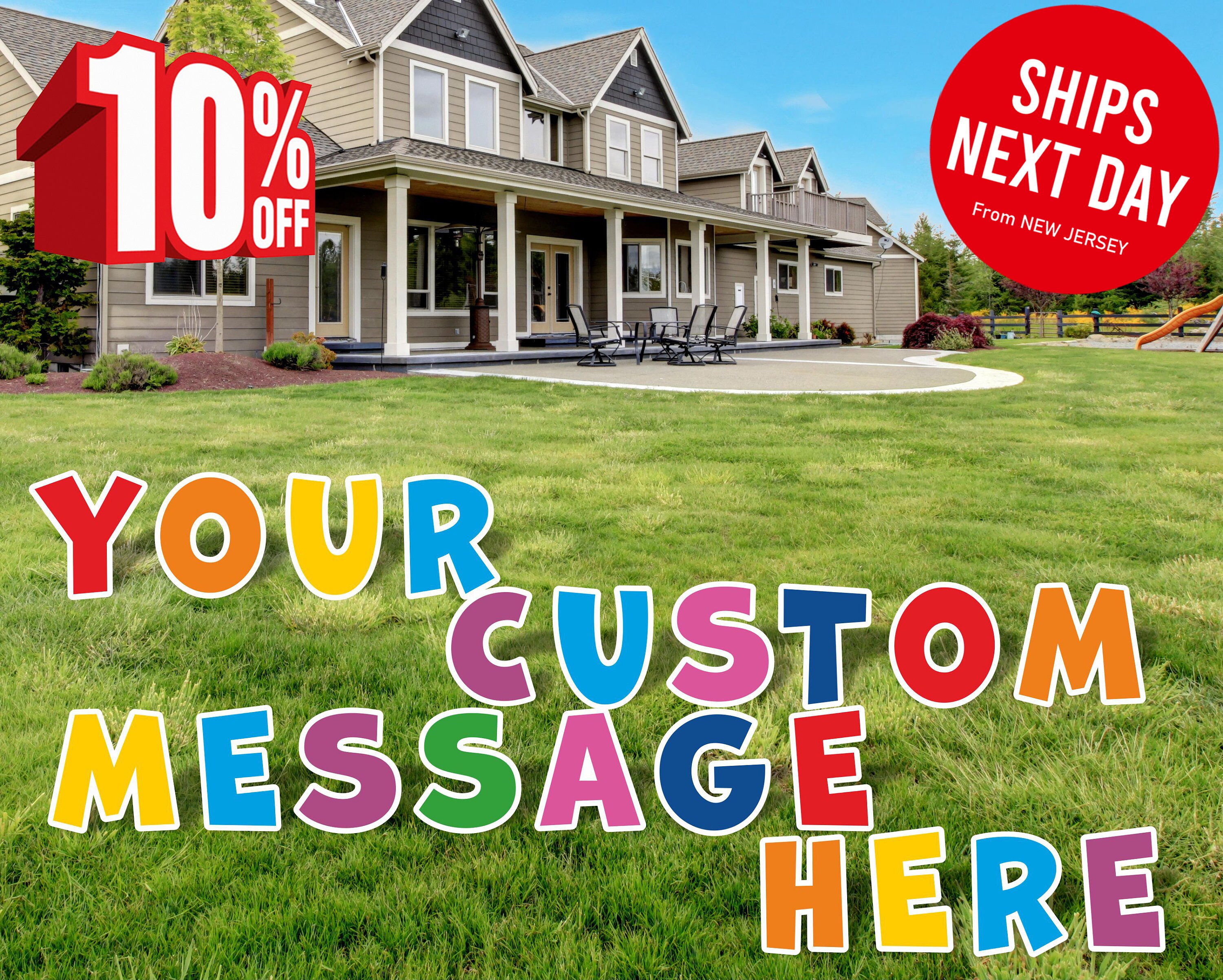 Personalized Custom Letter Yard Sign Build Your Own Sign Etsy