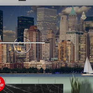 New York City Wallpaper | Pattern Wall Mural | Peel and Stick Self Adhesive or Pasted | Removable Wallpaper | City Wallpaper, NYC Wallpaper