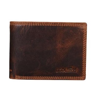 Tan Wallet - Genuine Leather, Eco-Friendly, RFID Blocking, Handmade