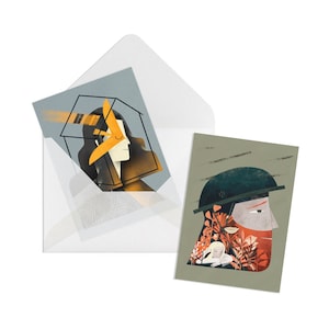 Conjunto de cartões postais para militares, arte ucraniana, guerra ucraniana, vintage, cartões de agradecimento, cartão postal, estética ucraniana, arte