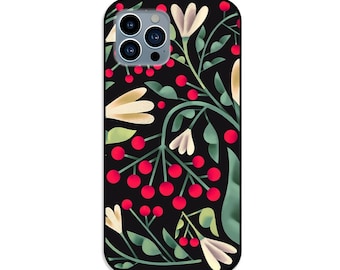 Guelder rose case, Ukraine ornaments, iPhone 14 phone case, s21 phone case, Foral phone case, iPhone 11 phone cover, Samsung galaxy s20 case