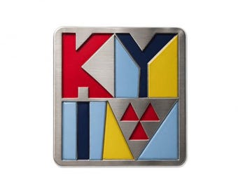 Kyiv Enamel Pin, Ukrainian Souvenir & Gift