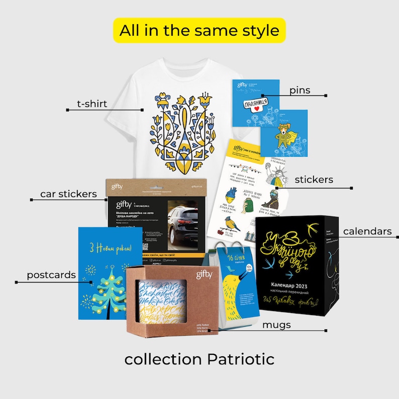 Stickers Set Ukraine Assorted Ukraine Themed Stickers Pack Etsy