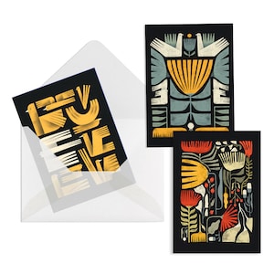 Conjunto de postales Artista ucraniano Pintura ucraniana Ilustración de postales Tarjeta de agradecimiento Postal ilustrada Postal estética ucraniana