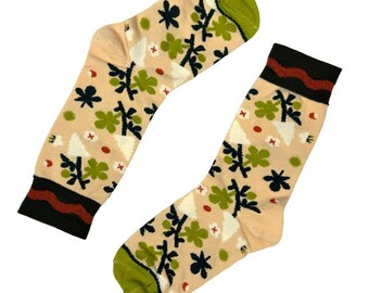 Kyiv Chestnut Socks – Unique Ukrainian Souvenir & Stylish Cotton Socks