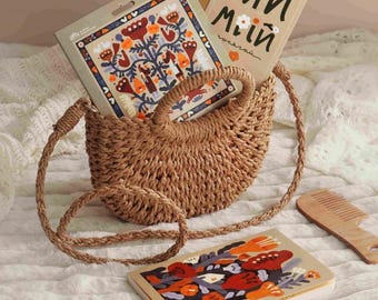 Blooming Inspiration Gift Set - "Home" Notebook & Floral Scarf Bundle, Unique Birthday Gift for Her