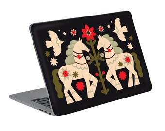 Horses MacBook Case, New MacBook 2025 Hard Cases for Pro/Air - Unique MacBook Protection with Unique Ornament
