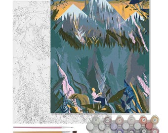 Paint by Numbers Kit Tranquility by Masha Foya - 16x20” DIY Canvas Art