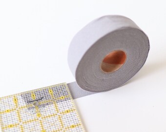 1.25" Gray Knit Bias Tape 15 yds 1 1/4"
