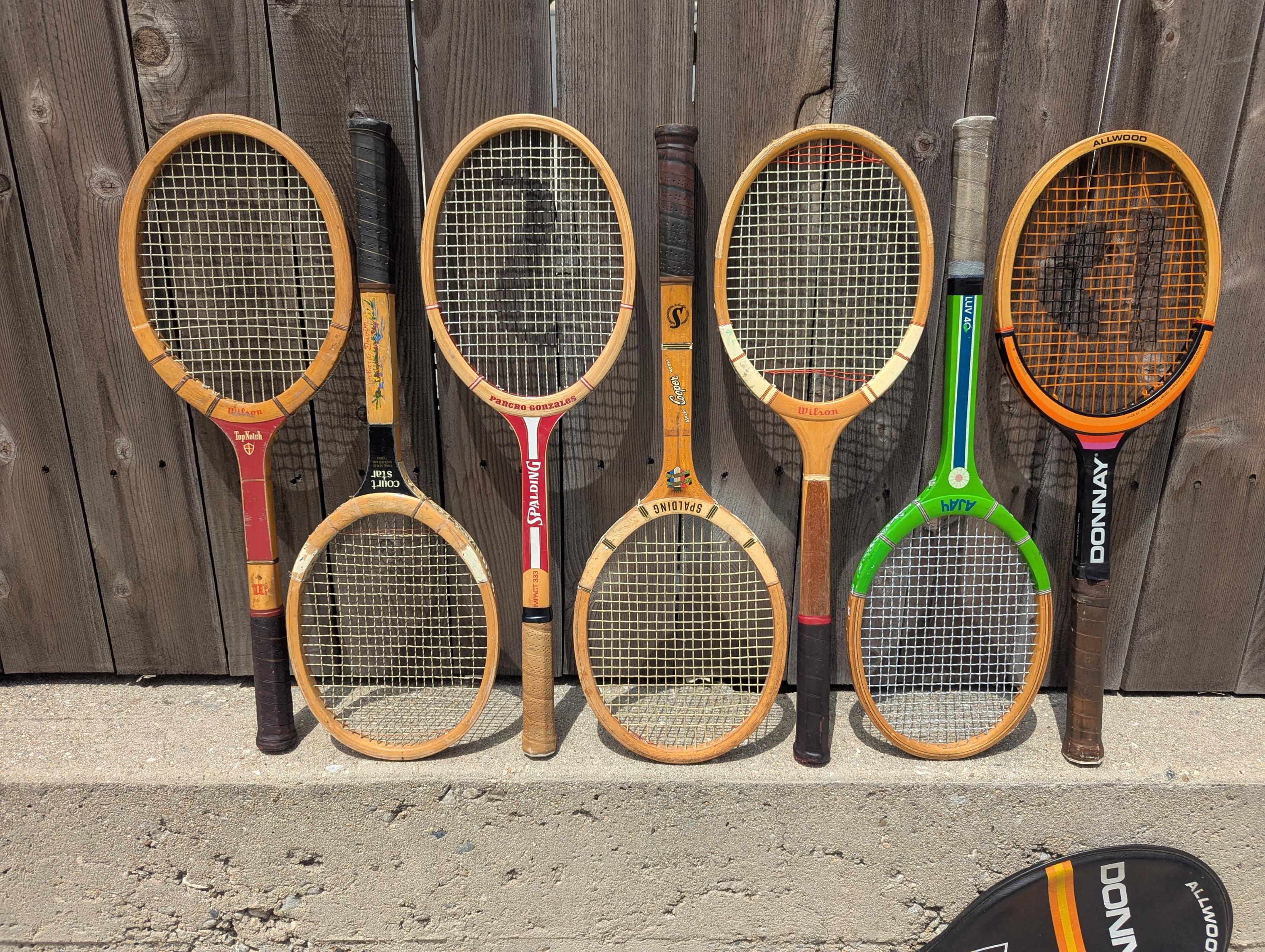 Vintage Wooden Tennis Rackets Wooden Tennis Racquet Decor for Tennis ...
