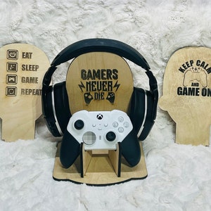 Gaming Stand Gamer Headset Holder Controller Stand Gamertag