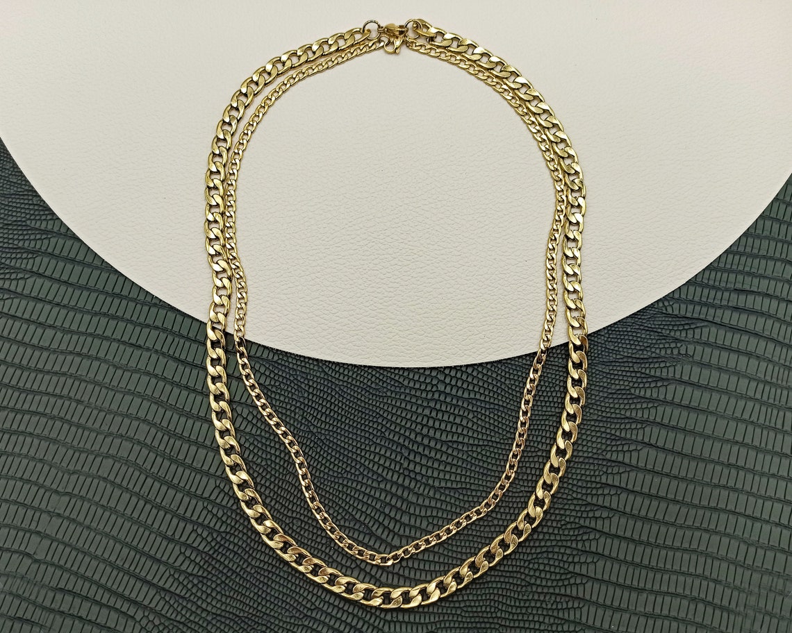 Choker Kette Damen Edelstahl - Herz Slip Kette Mit O-Ring | Punk Rock Gothic Schmuck